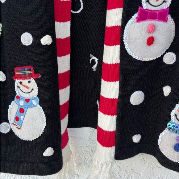 “NEW” Heirloom Quacker Facrory Christmas cardigan (vintage) - Picture 3 of 16